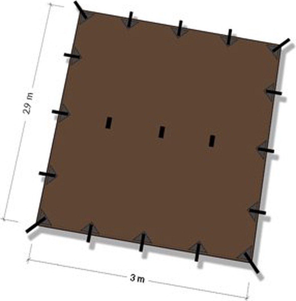 DD Hammocks Superlight Tarp 3 - Coyote Brown