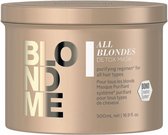 Schwarzkopf BLONDME All Blondes Detox haarmasker Unisex 500 ml