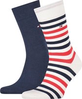 Tommy Hilfiger Sokken Blauw  - Maat 39-42 - Heren - Lente/Zomer Collectie - Katoen