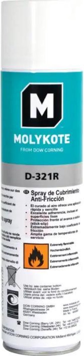 Molykote Glijlak Spray D321-R D-321R 400ML - Molykote