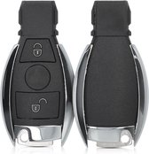 kwmobile autosleutelcover geschikt voor Mercedes Benz 2-knops autosleutel (alleen Keyless Go) - vervangende sleutelbehuizing - zonder transponder - zwart