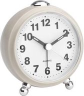 TFA Dostmann 60.1030.09 - Wekker - Analoog - Retro-look - Stil uurwerk - Snooze - Achtergrondverlichting - Kunststof - Beige