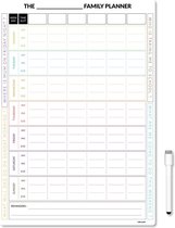 CKB Ltd® Weekly Planner Family 7 Days - Réfrigérateur à tableau magnétique - Tableau blanc - Agenda familial - Agenda