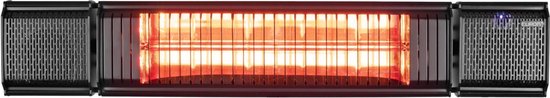Eurom - Heat and Beat - Terrasverwarmer elektrisch - Aluminium - Zwart