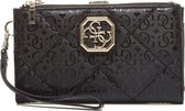 Guess - Dilla Slg Dbl Zip Organizer Dames Portemonnee - Black