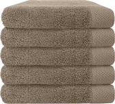 EM Bath Premium Badlaken Taupe 70x140cm 650 g/m2 - Set van 5