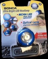led headlight, koplamp, hoofdlamp - inclusief batterijen (2 st)