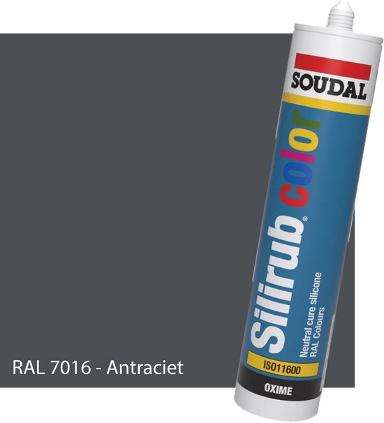 Siliconen Kit Sanitair - Soudal - Keuken - Voor binnen & buiten - RAL 7016...