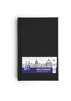 Oxford - Schetsboek A5 - harde kaft - 192 pagina's - 100g papier - zwart