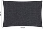 Shadow Comfort® rechthoekige Schaduwdoek - UV Bestendig - Schaduwdoek rechthoek - Zonnedoek - 300 x 400 CM - carbon Black
