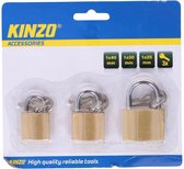 Kinzo hangslot 1x40mm - 1x30mm - 1x25mm