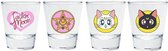 SAILOR MOON - Shot Glass Emblem x2