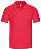 Fruit of the Loom Heren Origineel Polo Shirt (Rood)