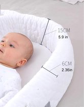 WiseGoods Premium Draagbaar Babybed met Schouderriemen - Reisbed - Babymatras - Kraamcadeau - Babynest -Campingbedje - Grijs