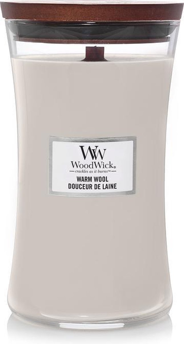 WoodWick geurkaars Large Warm Wool