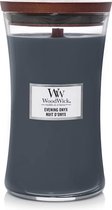 WoodWick Hourglass Large Geurkaars - Evening Onyx