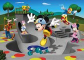 Disney poster Mickey Mouse grijs, groen en blauw - 600658 - 160 x 110 cm