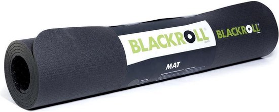 Blackroll Mat Anti-slip Fitnessmat Zwart 185 cm