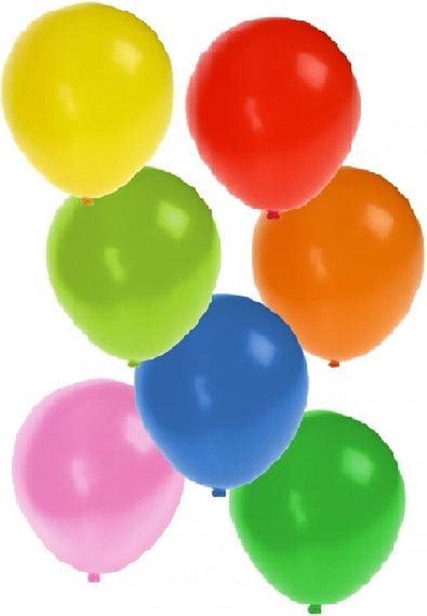 Helium ballonnen 50 stuks assortie kleuren nr 12