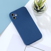 Apple iPhone 12 Mini - Donker Blauwe Siliconen Hoesje Cover -  Donker Blauw iPhone 12 Mini Hoesje