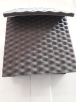 Isowen Geluidsisolatie Wedge zelfklevende noppenschuim (antraciet/grijs) 30x30x2CM, 6 stuks.