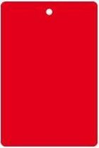 Bord (haaks) blanco kunststof aluminium 64 x 120 mm Rood