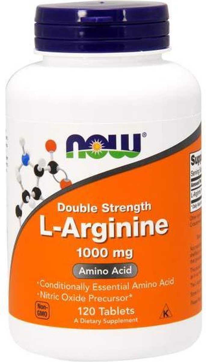 L-Arginine 1000mg - 120 tabletten - Now Foods