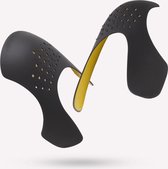 Crease Protector met Gel - Zwart/Geel - (S) (Maat 35 t/m 40) - Crease Protector - Anti Kreuk  - Shoe shield - SchoenSchild - Shoe protector