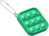 Pop it sleutelhanger | fidget toys | groen vierkant