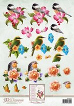 Spring Birds 3D-Knipvel Ann's Paper Art 10 stuks