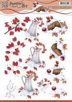 Winter Berries 3D-Knipvel Jeanine`s Art 10 stuks
