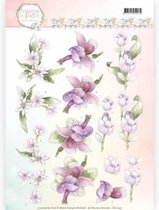 3D Knipvel - Precious Marieke - Flowers in Pastels - Lilac Mist