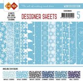 Card Deco - Designer Sheets - Winter Edition hemelsblauw