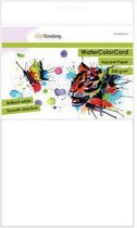CraftEmotions WaterColorCard - briljant wit 10 vl A4 - 200 gr