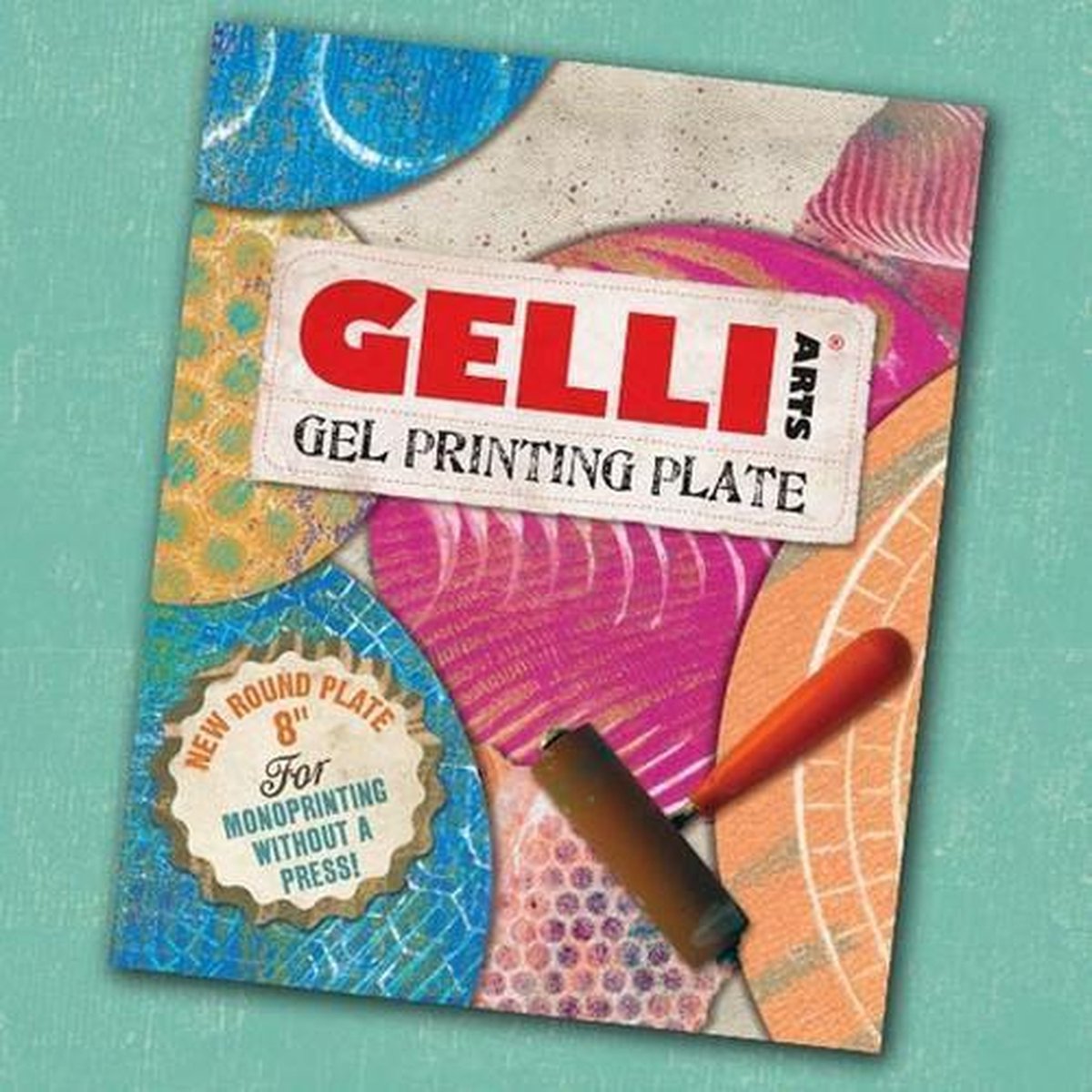 Gelli Arts - Gel Printing Plate rond 20cm GEL8R - Printplaat Rond - Drukplaat Rond