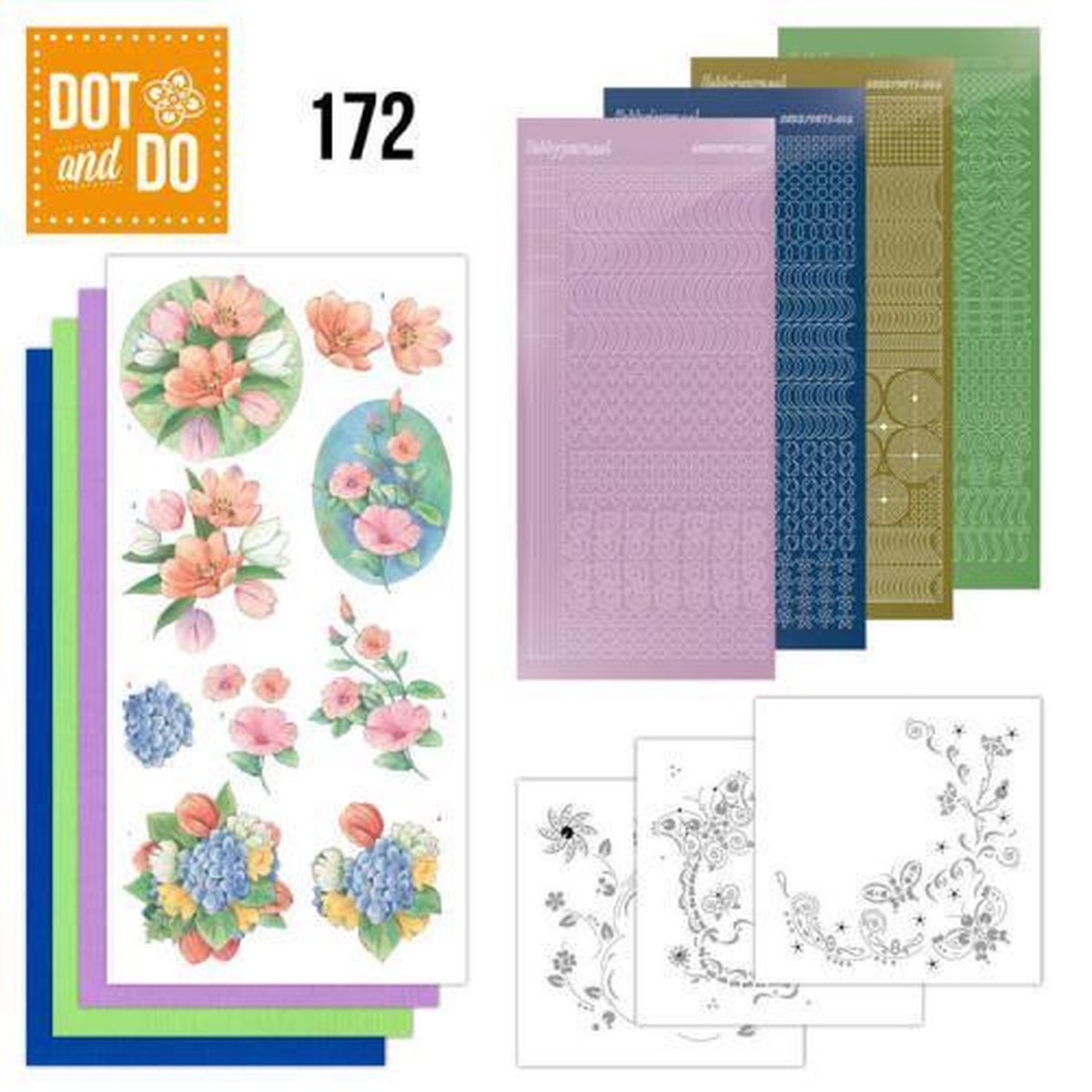 Nr. 172 - Aquarel Tulpen en meer Dot and Do