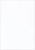 White Overlay Cards Linen Cardstock 25 stuks