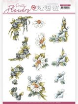 Pretty Flowers 3D-Push-Out Sheet by Precious Marieke