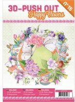 3D Pushout boek - Happy flowers nummer 15