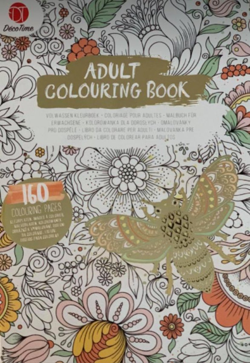 Adult Colouring Book Deco Time Kleurboek voor volwassenen