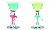 Glasmarkeerders 8 Flamingo's - Glasmarkers- Vin Bouquet