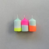Kaarsen - Set van 3 - Pink Stories - Rainbow Drops