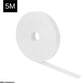 Klittenband - Velcro - Rol van 5 meter - Wit