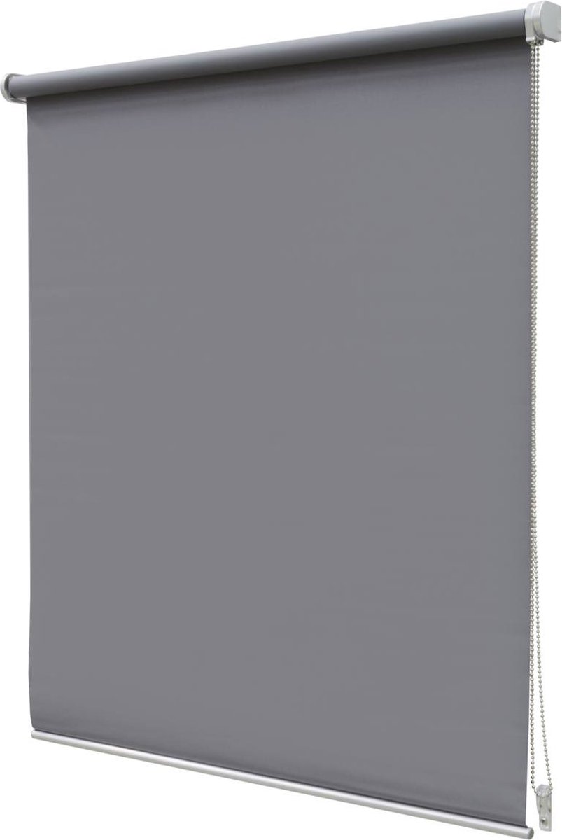 Rolgordijn - Verduisterend - Uni Luxe Donkergrijs - 70x190cm - Intensions Exclusive