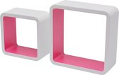 Duraline 2DC Double Cube Wit Roze 15mm 26x26x10cm