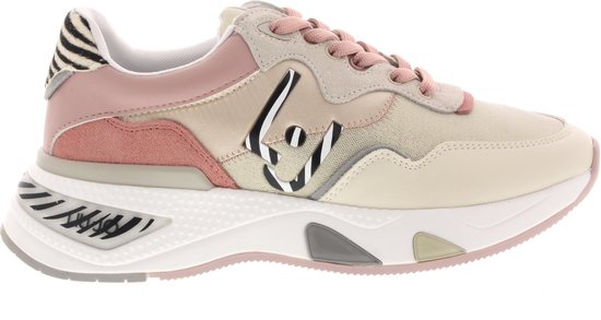 Valentino Garavani Chunky V-Logo Sneakers Leather Rose Quartz | lage-top  sneaker | fashionette