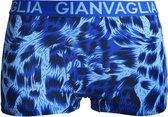 Dames boxershorts 3 pack Gianvaglia panterprint blauw L