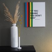 Canvas print Mario Cipollini - wanddecoratie - wielrennen - quotes van wereldkampioenen - 40x30