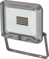 Brennenstuhl LED-spot Jaro 5000/LED-lamp voor buiten (LED-buitenspot voor wandmontage, LED-schijnwerper 50W van aluminium, IP65) aluminium