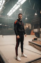 Malelions Sport Striker Trackpants - Black/Neon Red - XS